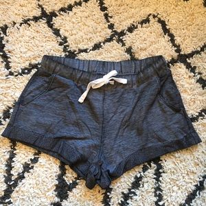 Gray sleep sweat shorts